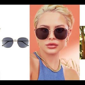 Quay Australia Jezabell 57mm Round Sunglases